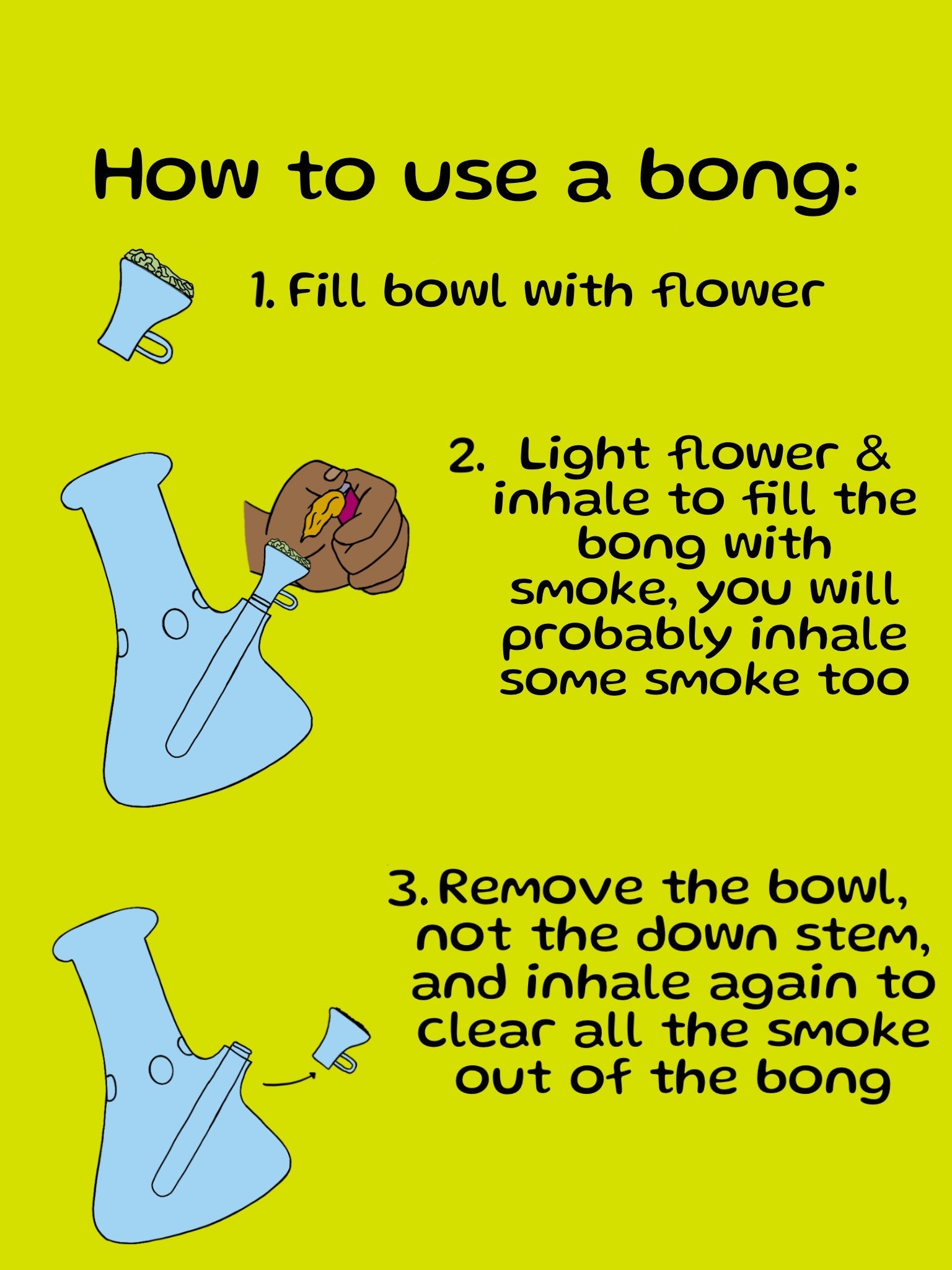 AMBER SWIRL BONG