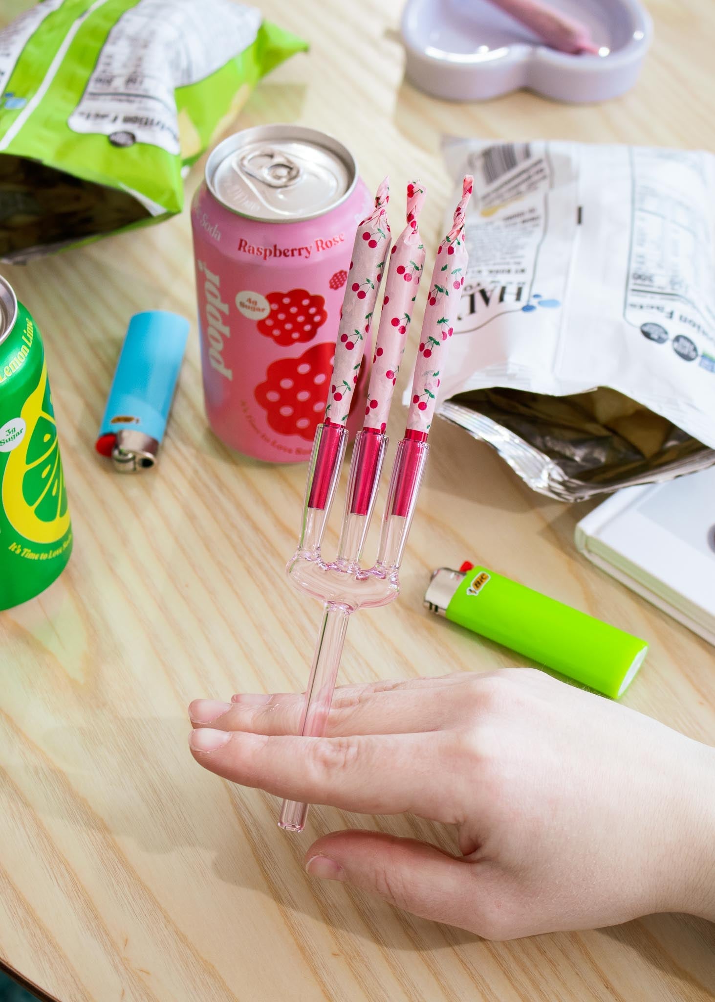 TRIPLE JOINT HOLDER - PINK