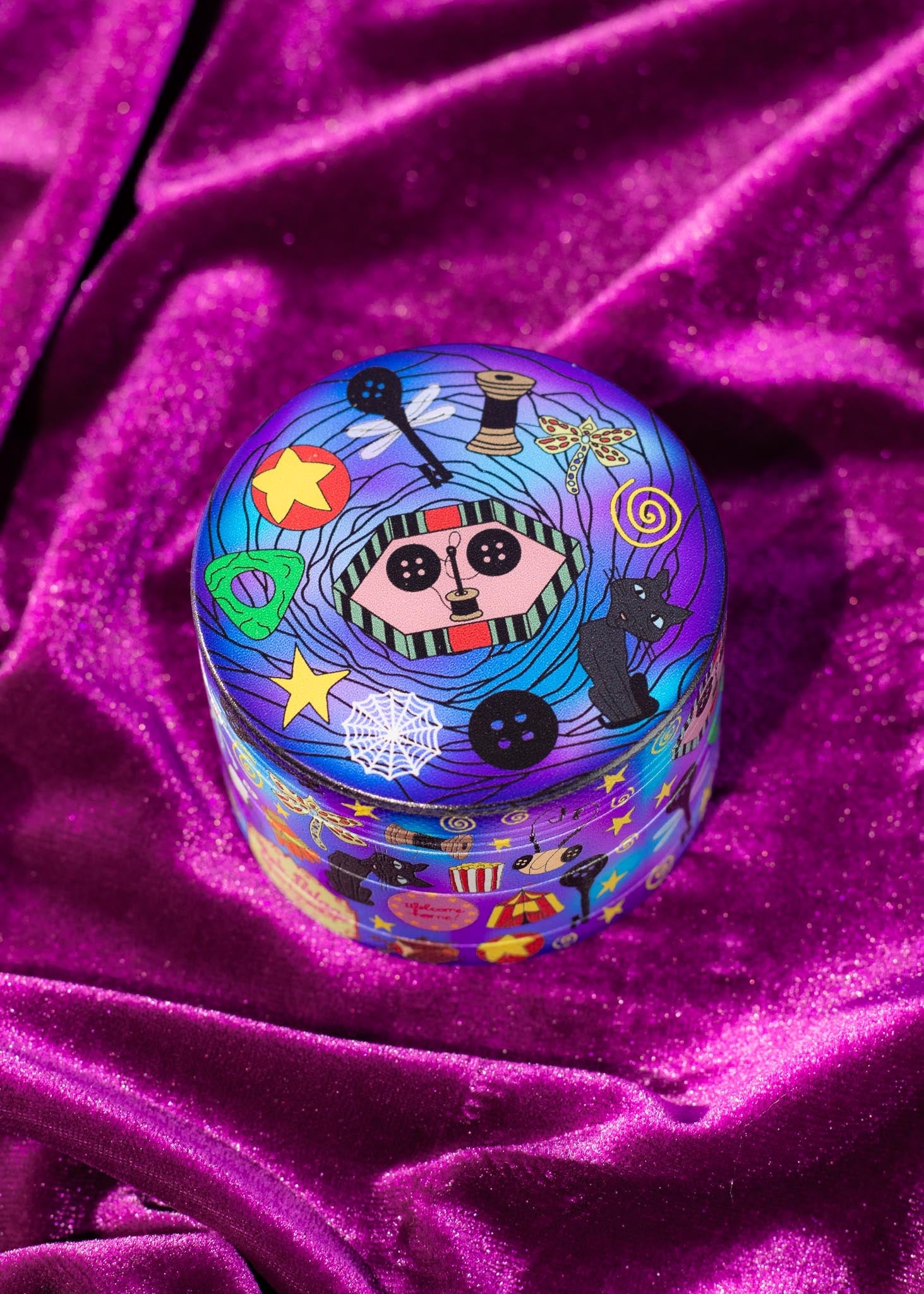 button eyes grinder
