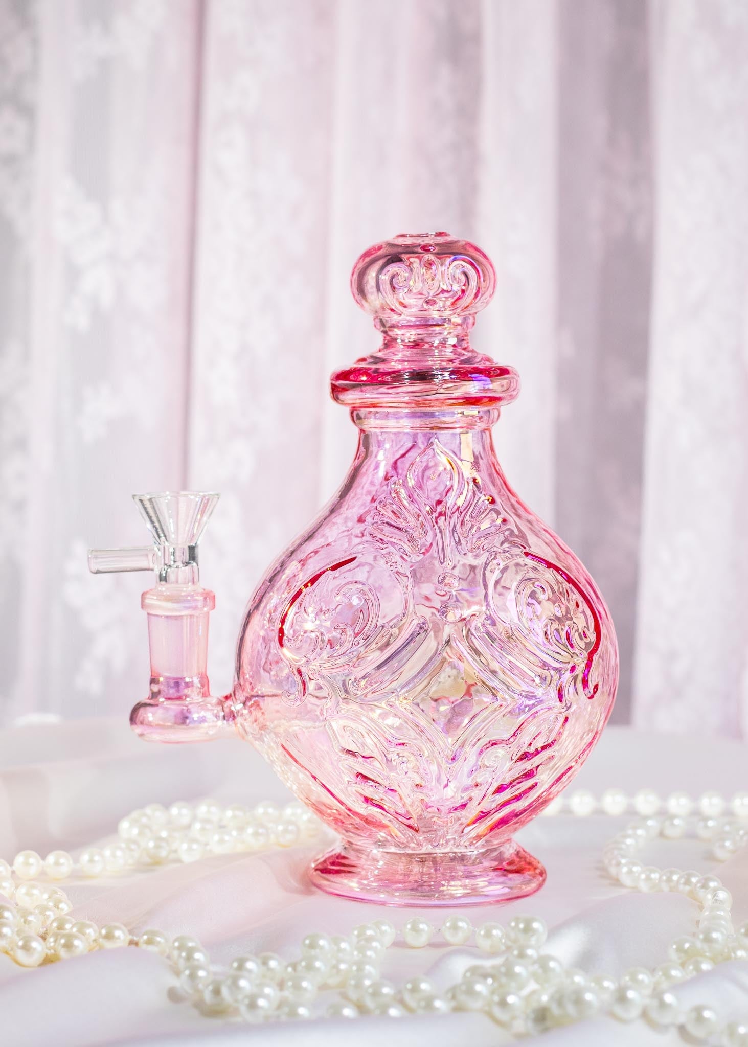 Pink Perfume Bottle Bong