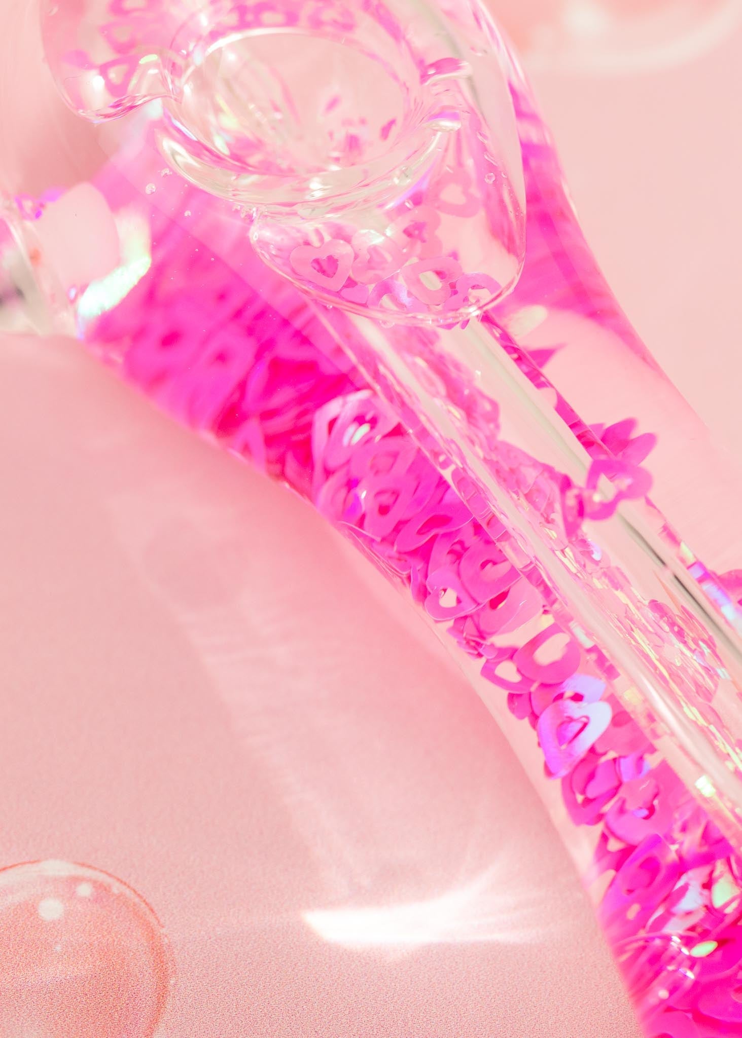 heart glitter pipe