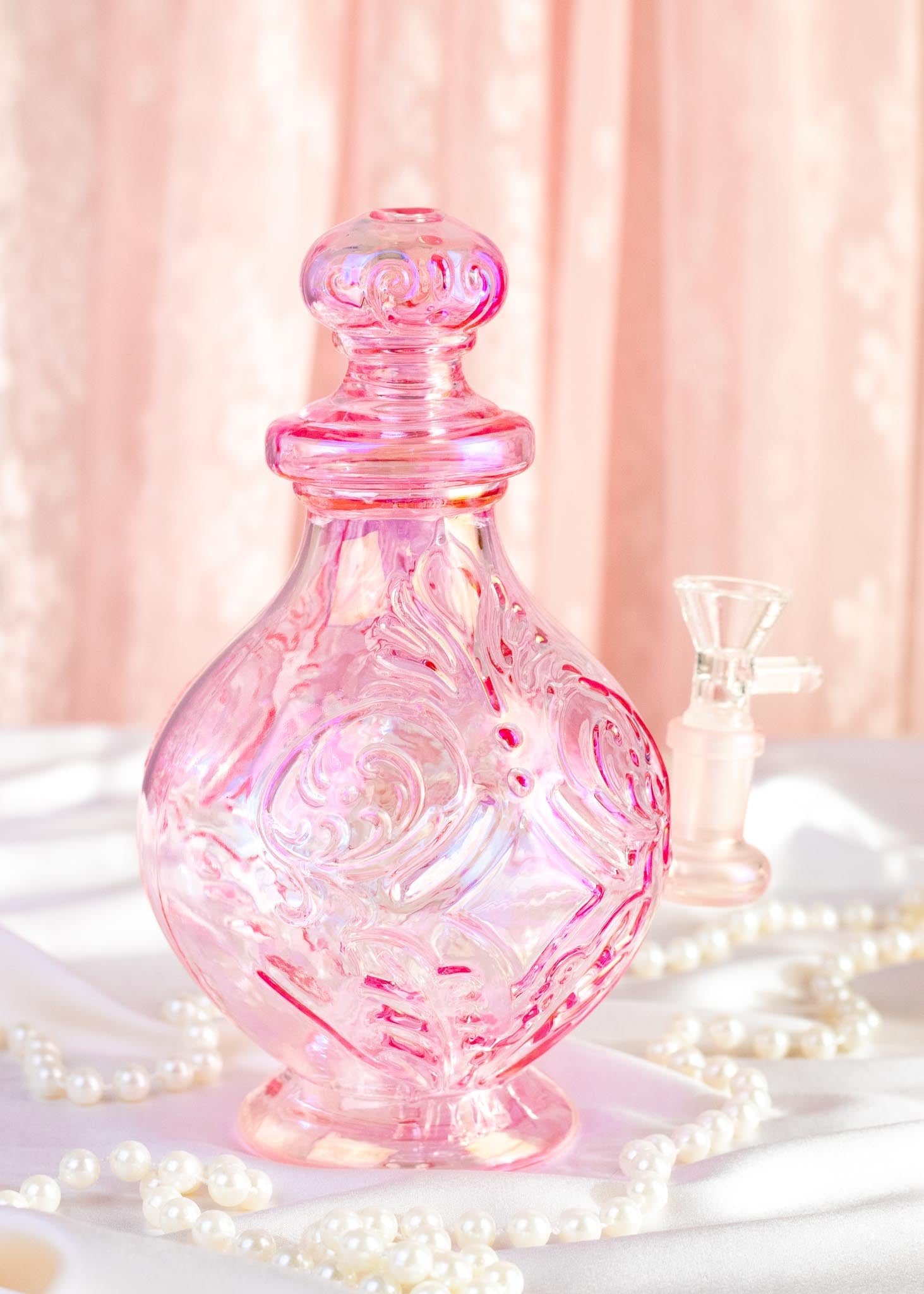 pink perfume bottle bong