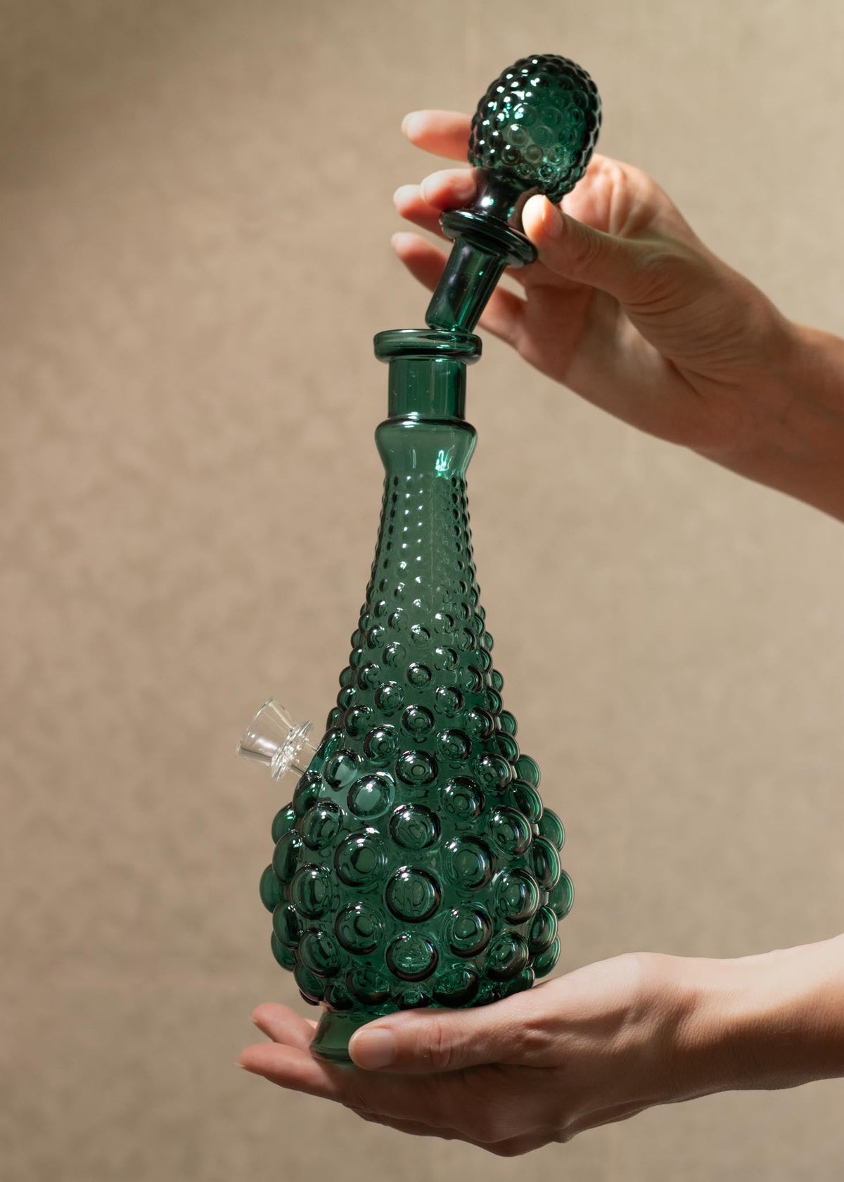 HOBNAIL VASE BONG - TURQUOISE
