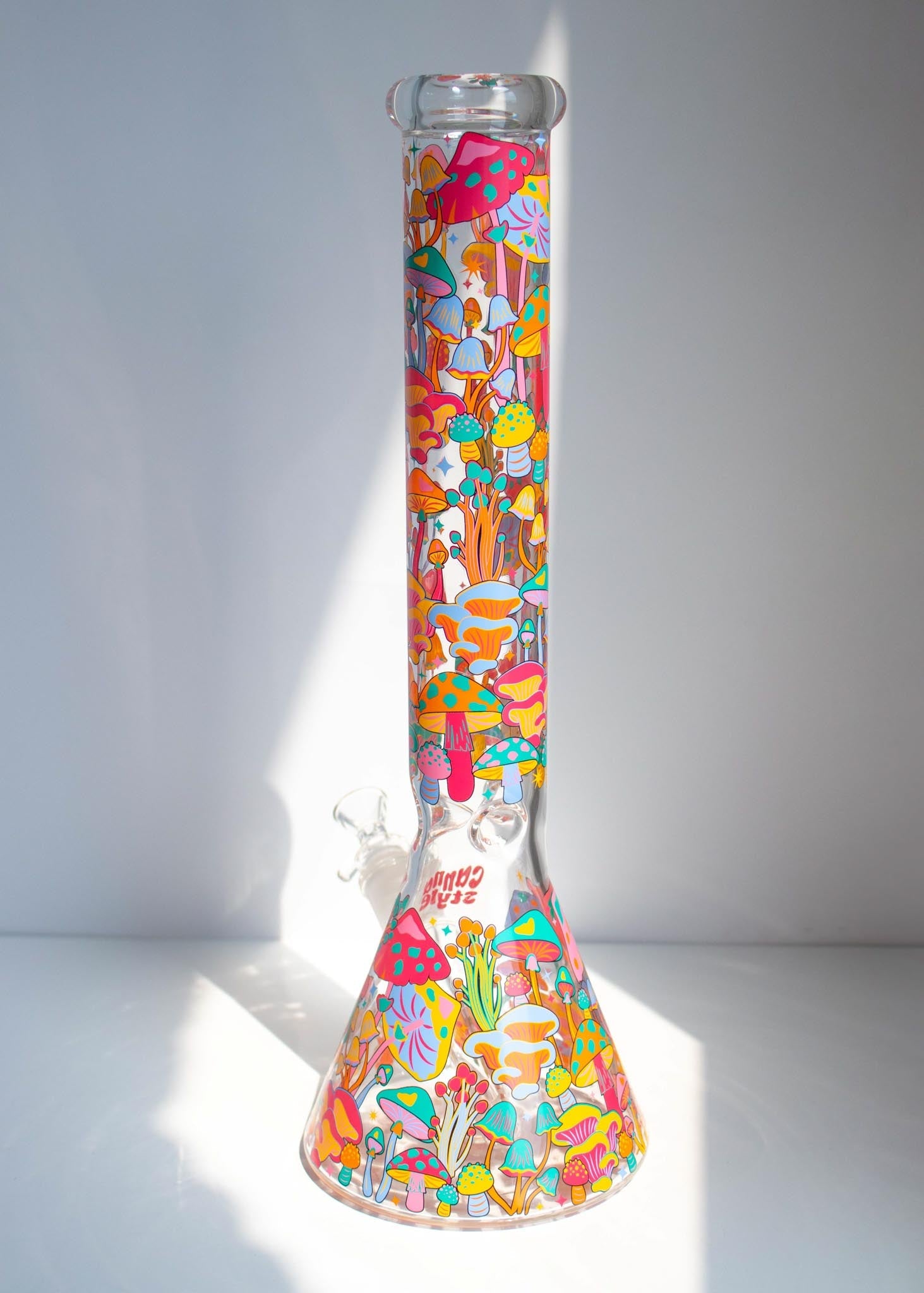 16" COLORFUL MUSHROOM BONG