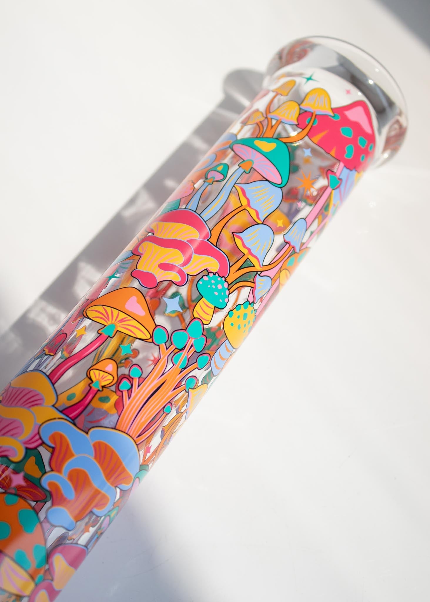 16" COLORFUL MUSHROOM BONG