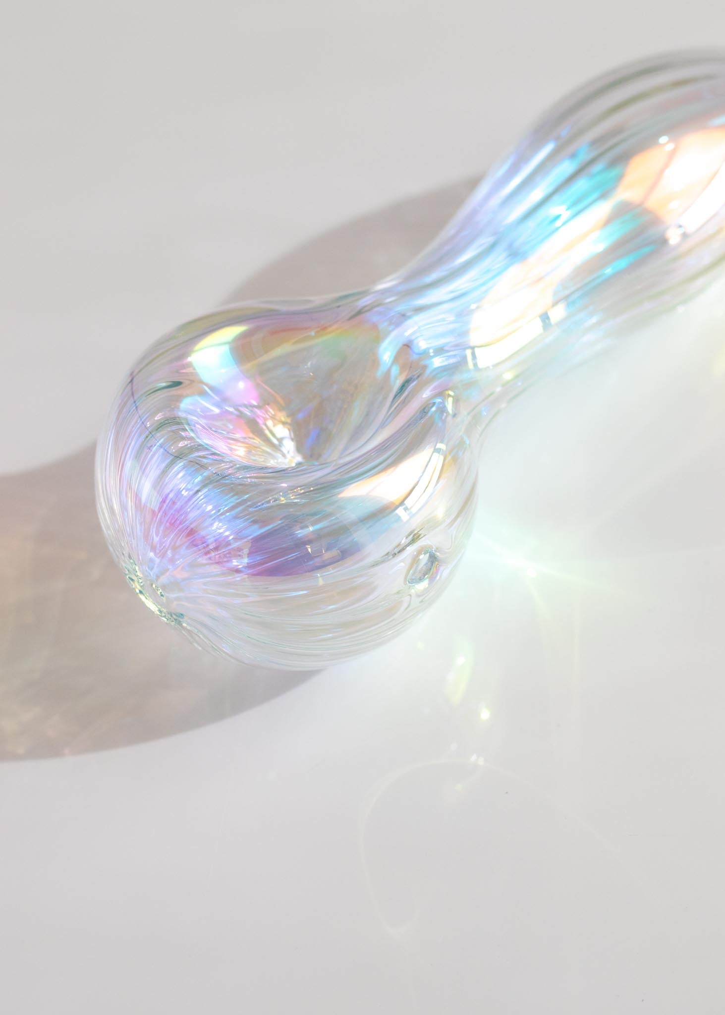 IRIDESCENT SWIRL SPOON PIPE