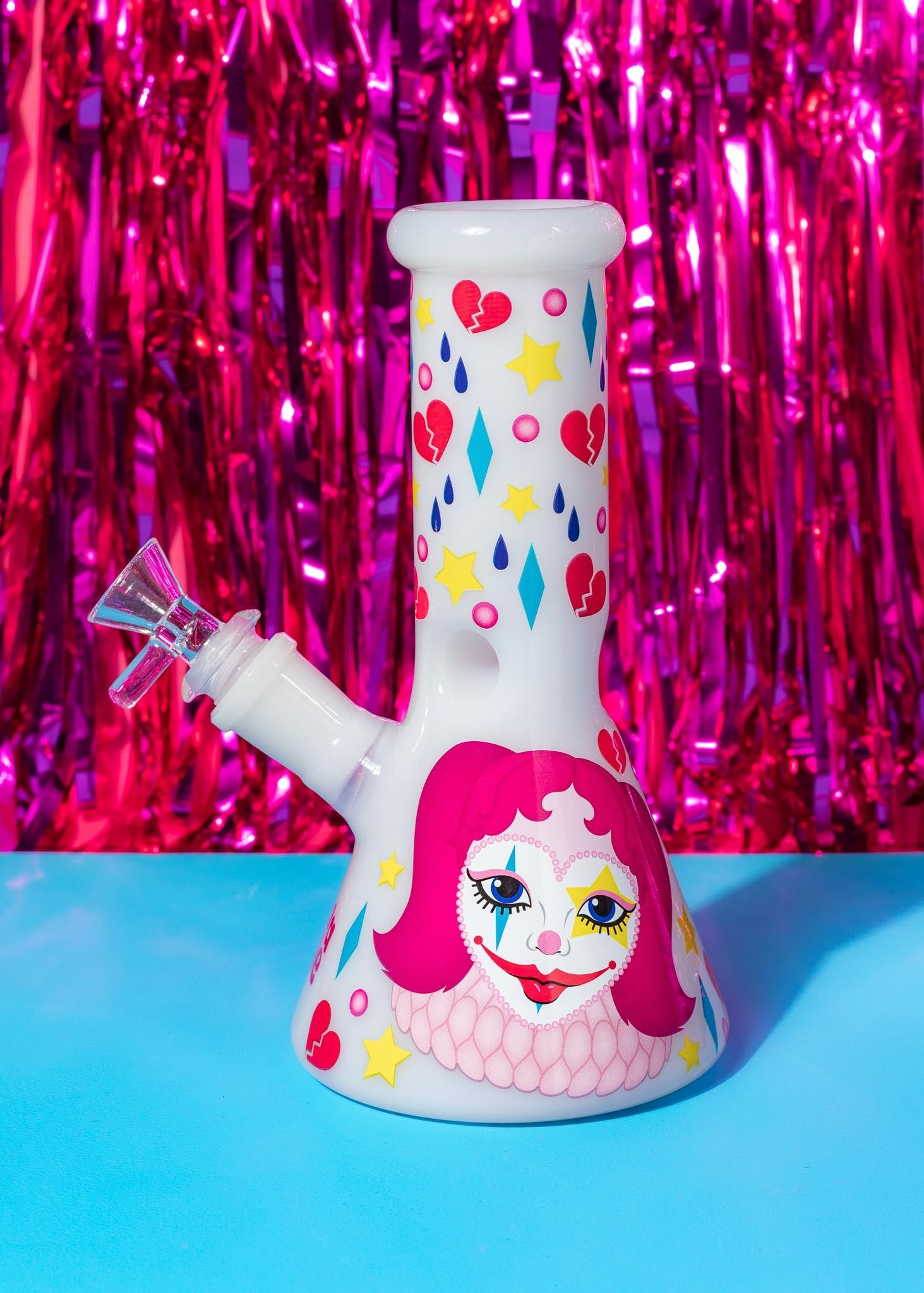 CLOWN GIRL BONG 8"