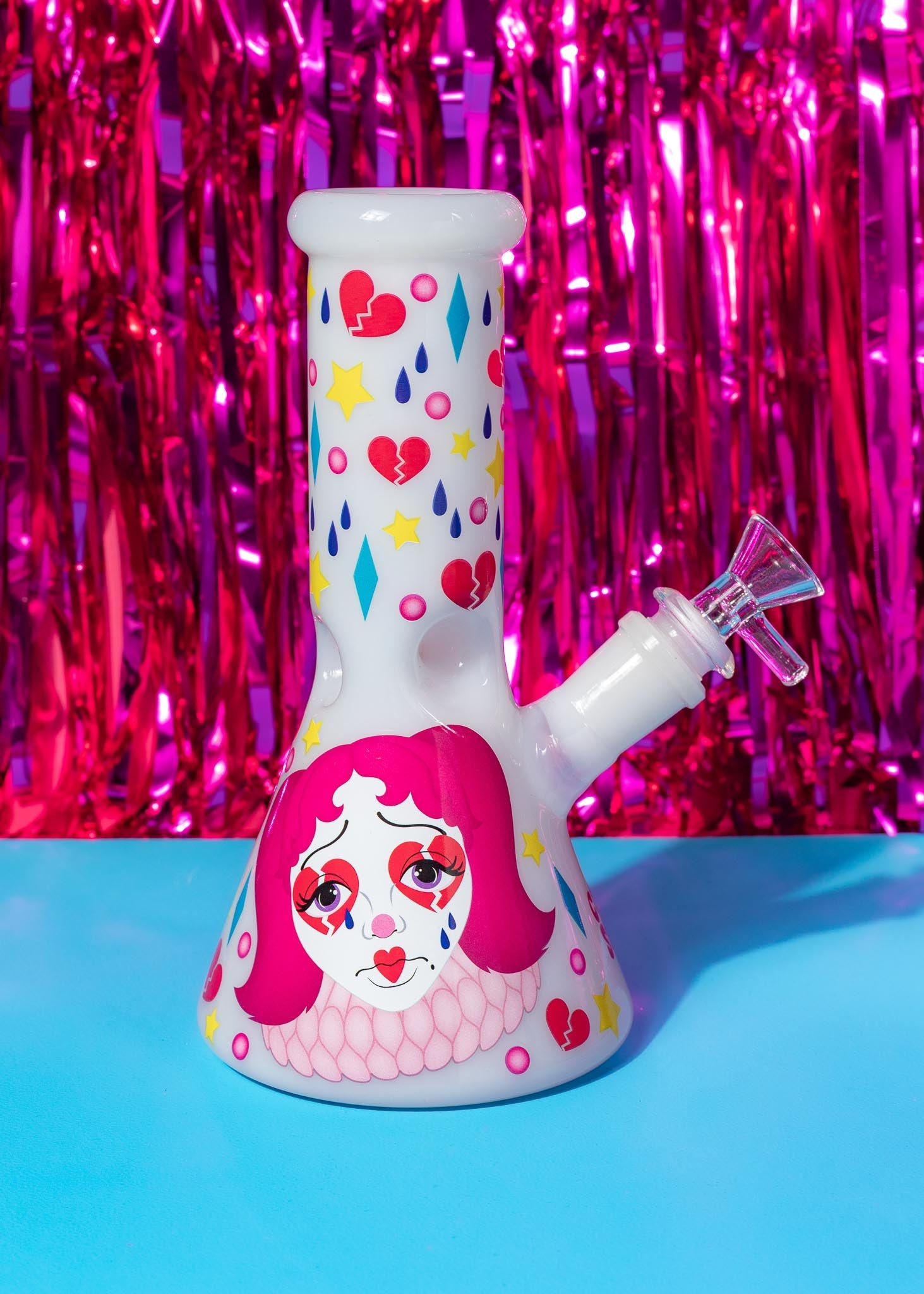 CLOWN GIRL BONG 8"