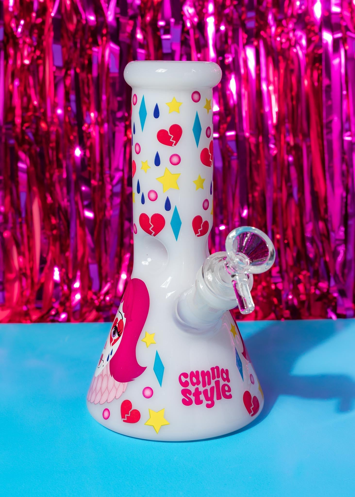 CLOWN GIRL BONG 8"
