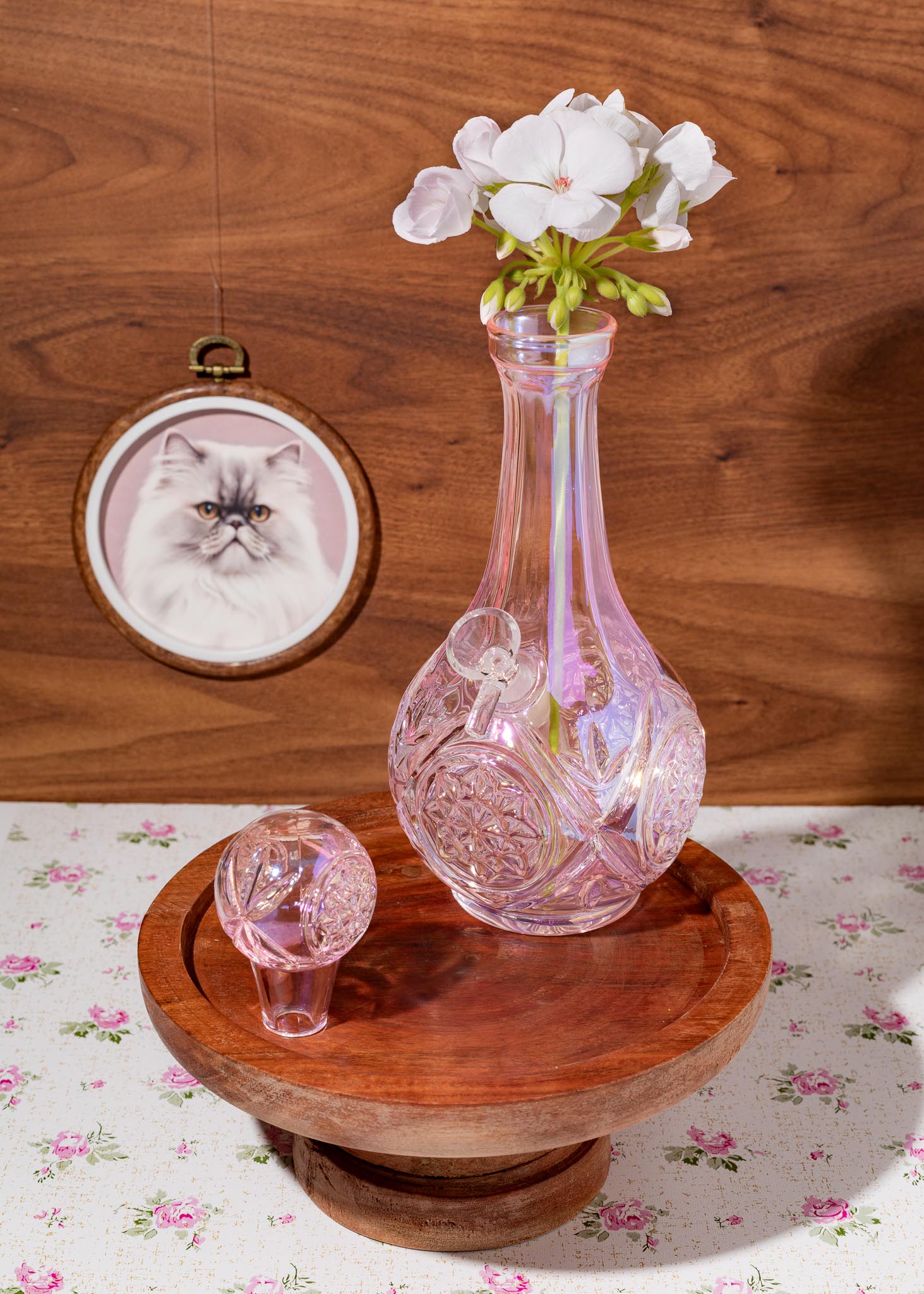 DECANTER BONG - PINK IRIDESCENT