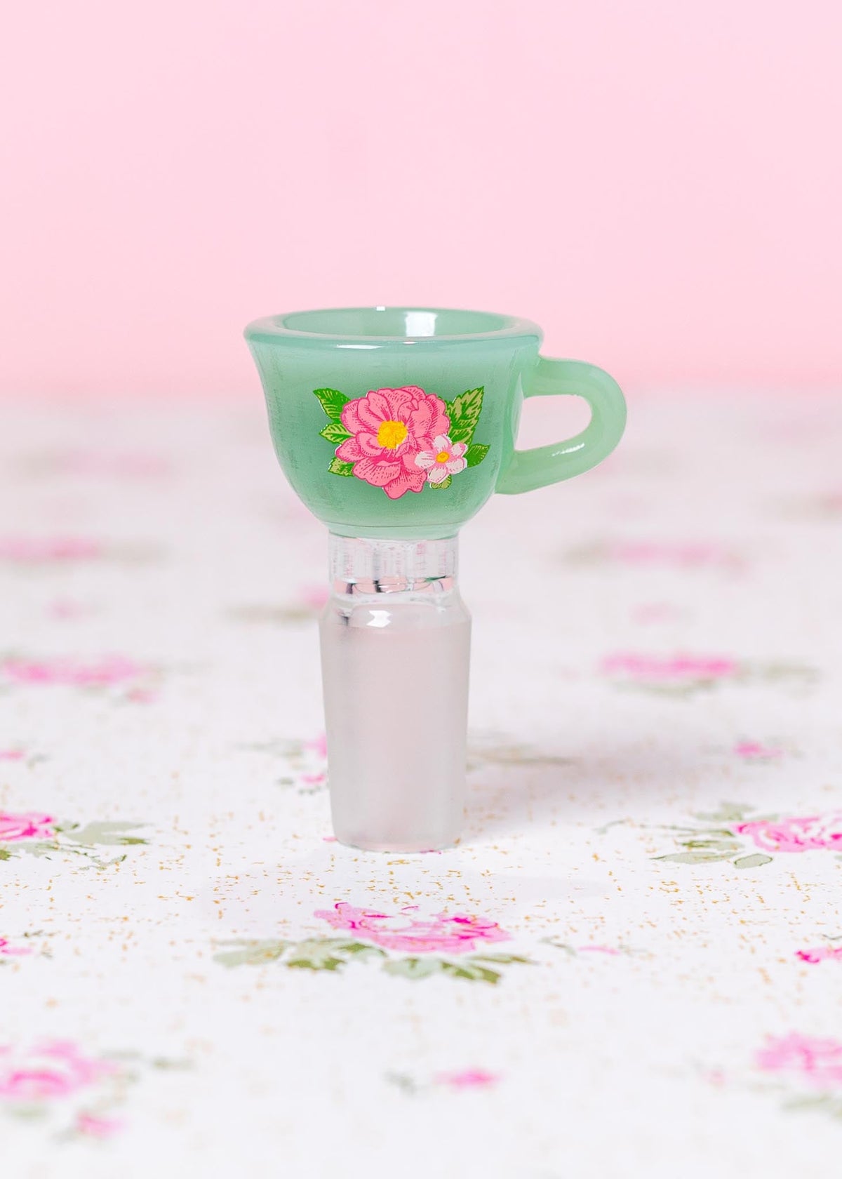 JADE FLORAL TEACUP BOWL