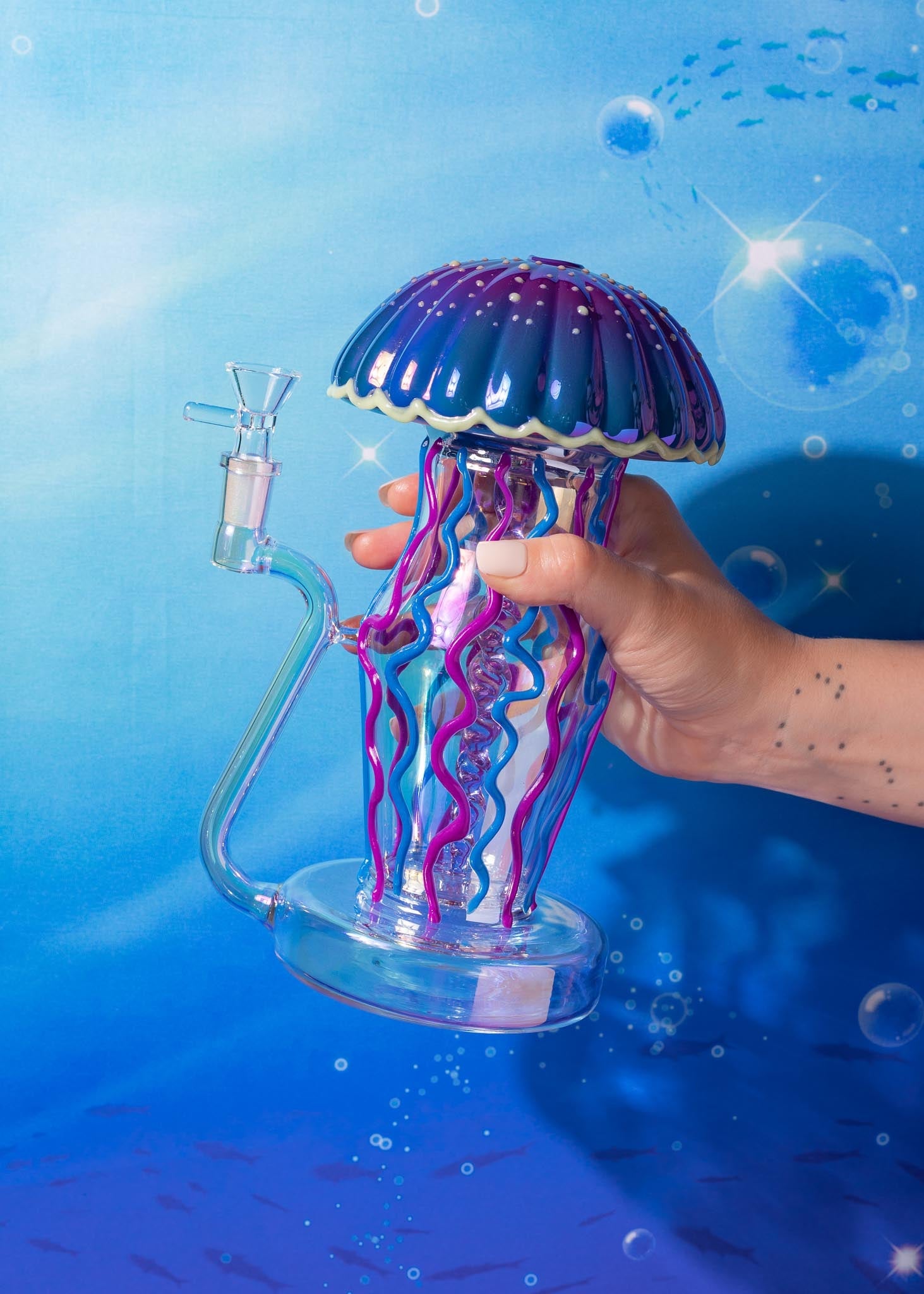 IRIDESCENT JELLYFISH BONG