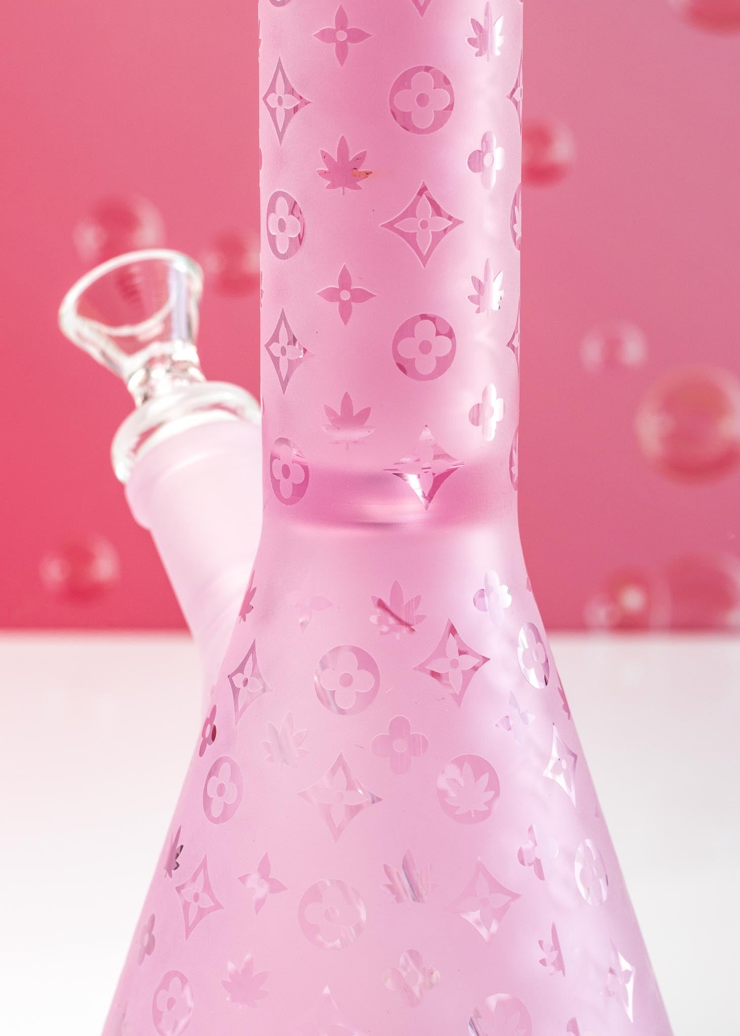 PINK DESIGNER BONG 10"