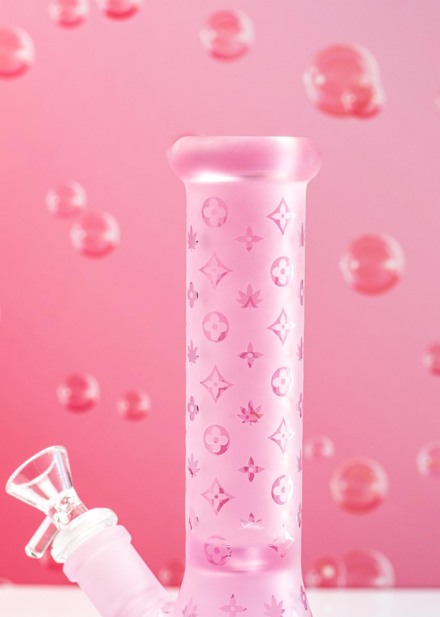PINK DESIGNER BONG 10"