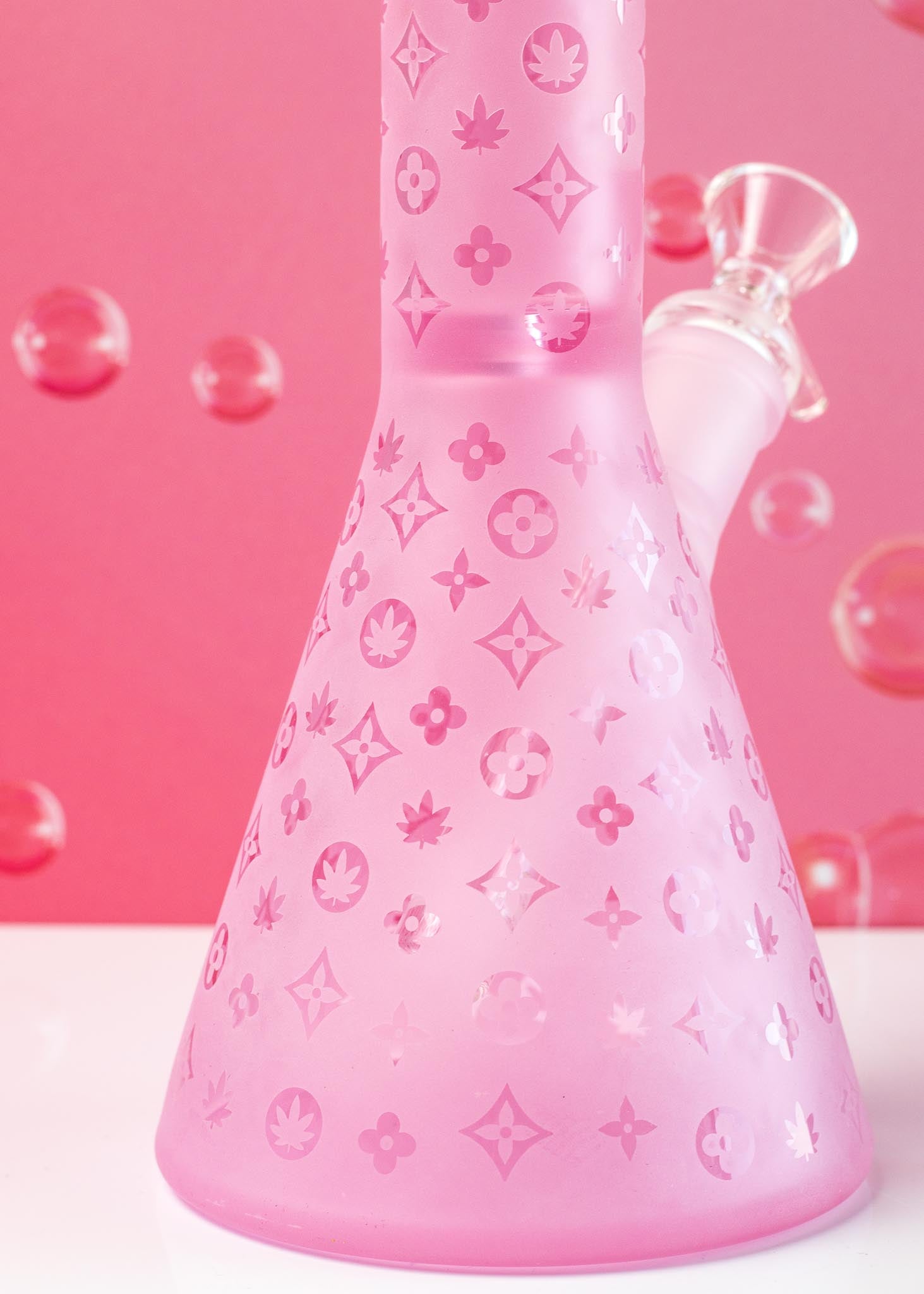 PINK DESIGNER BONG 10"