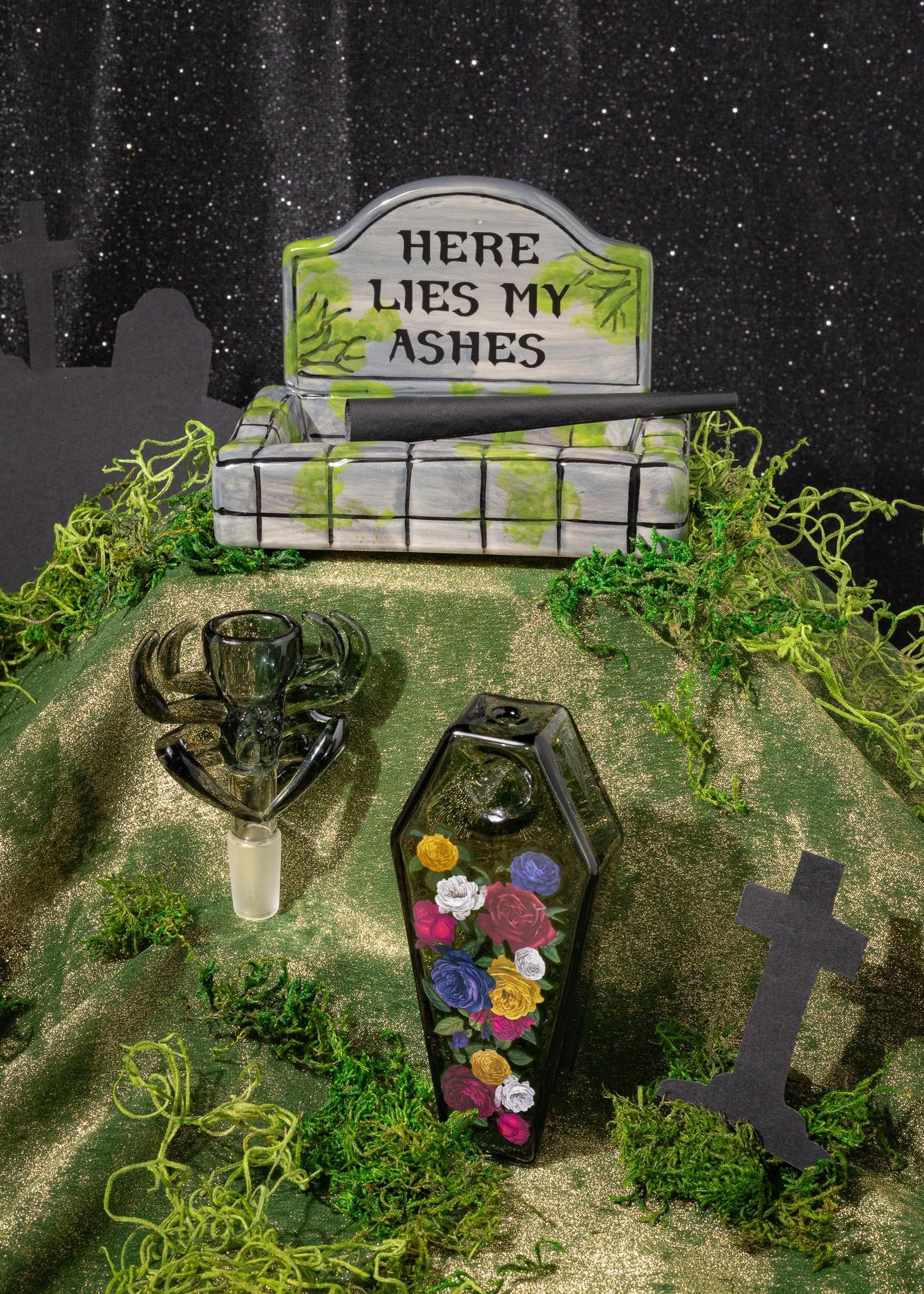 FLORAL COFFIN PIPE