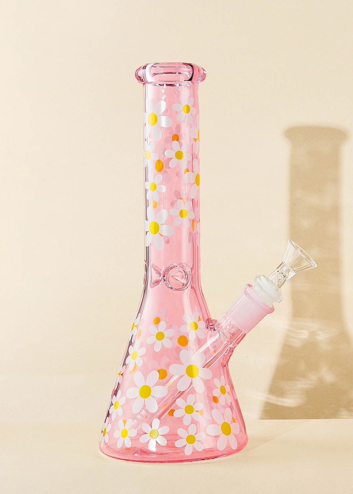 pink retro daisy bong