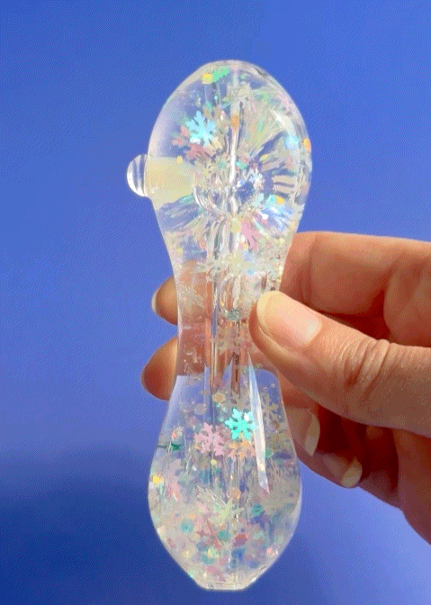 FREEZEABLE SNOWFLAKE GLITTER PIPE