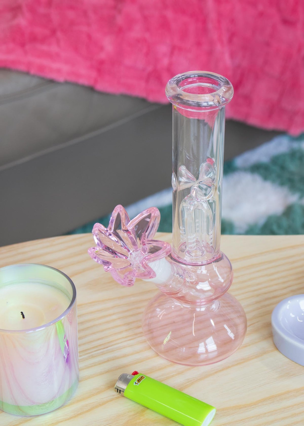 XXL POT LEAF BOWL - PINK
