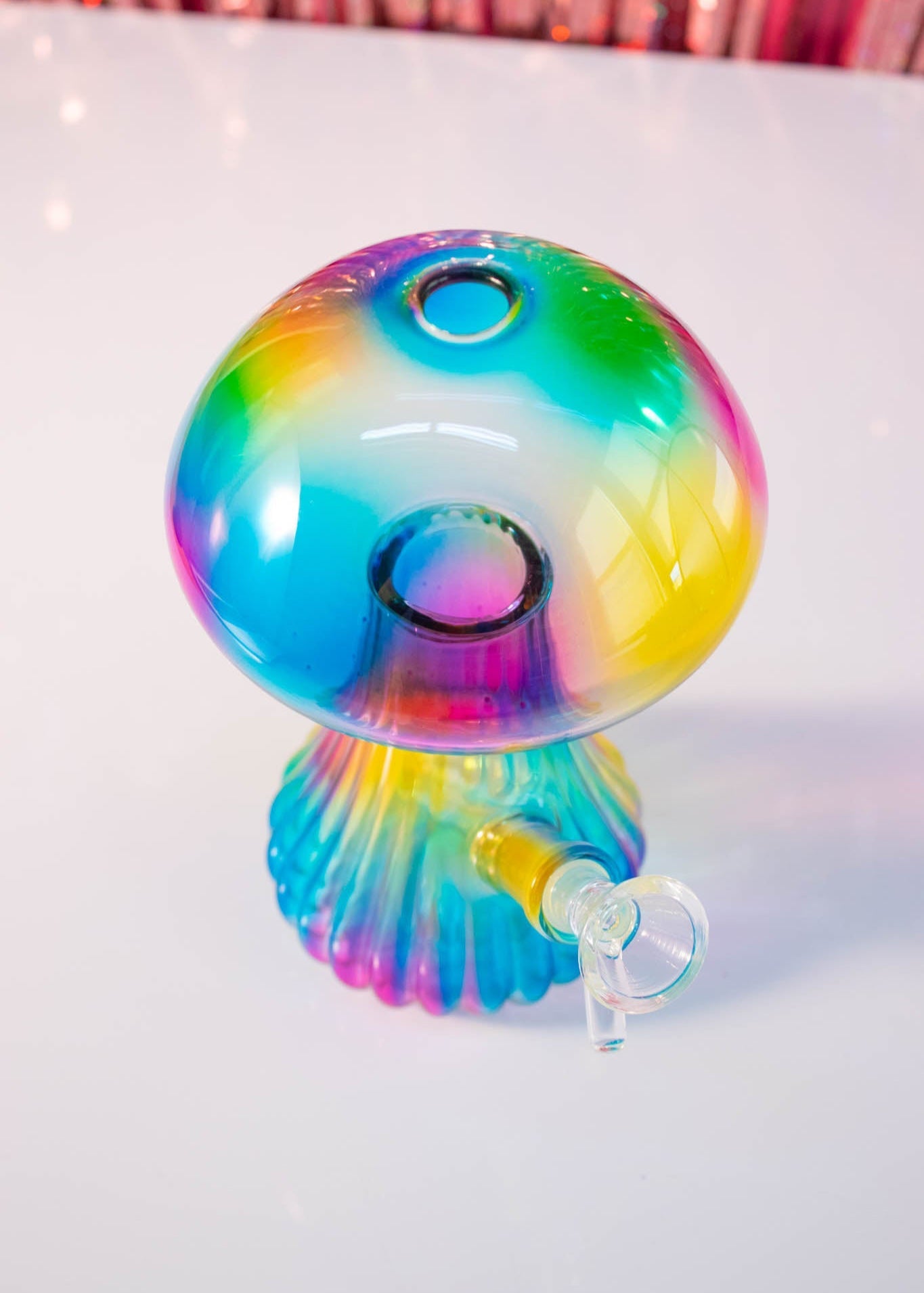 tie dye mushroom bong