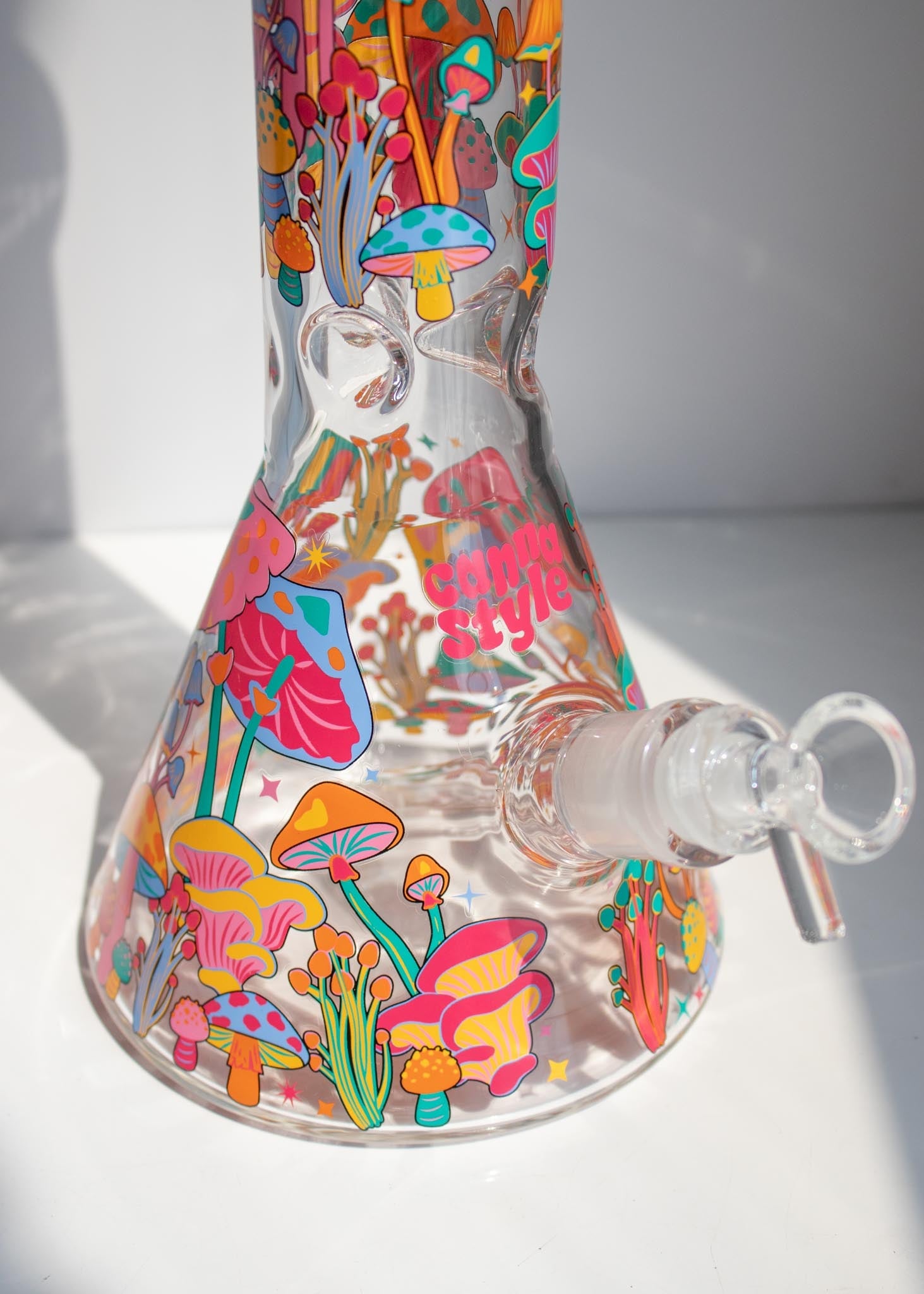 16" COLORFUL MUSHROOM BONG