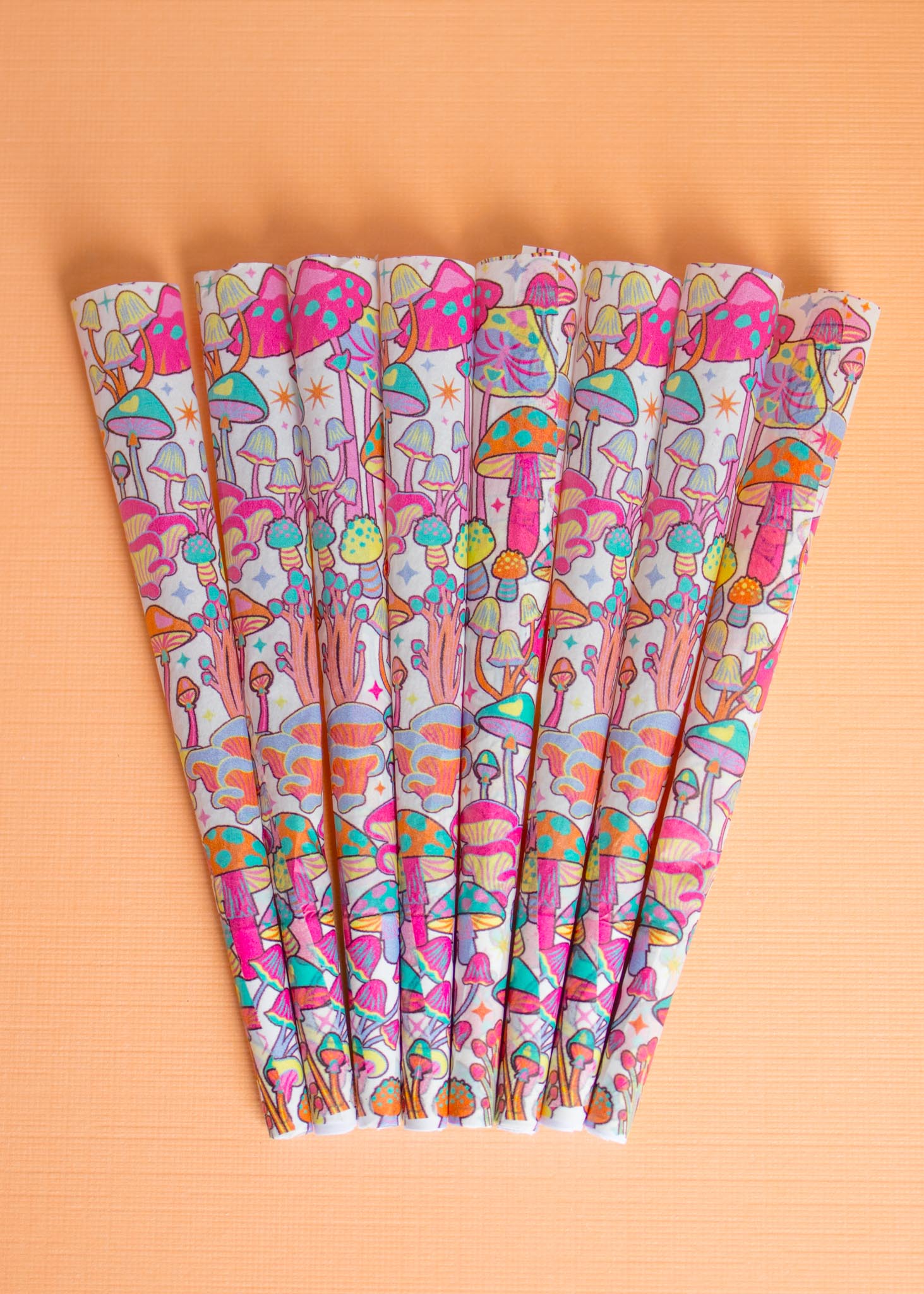 COLORFUL MUSHROOM CONES (50-pack)