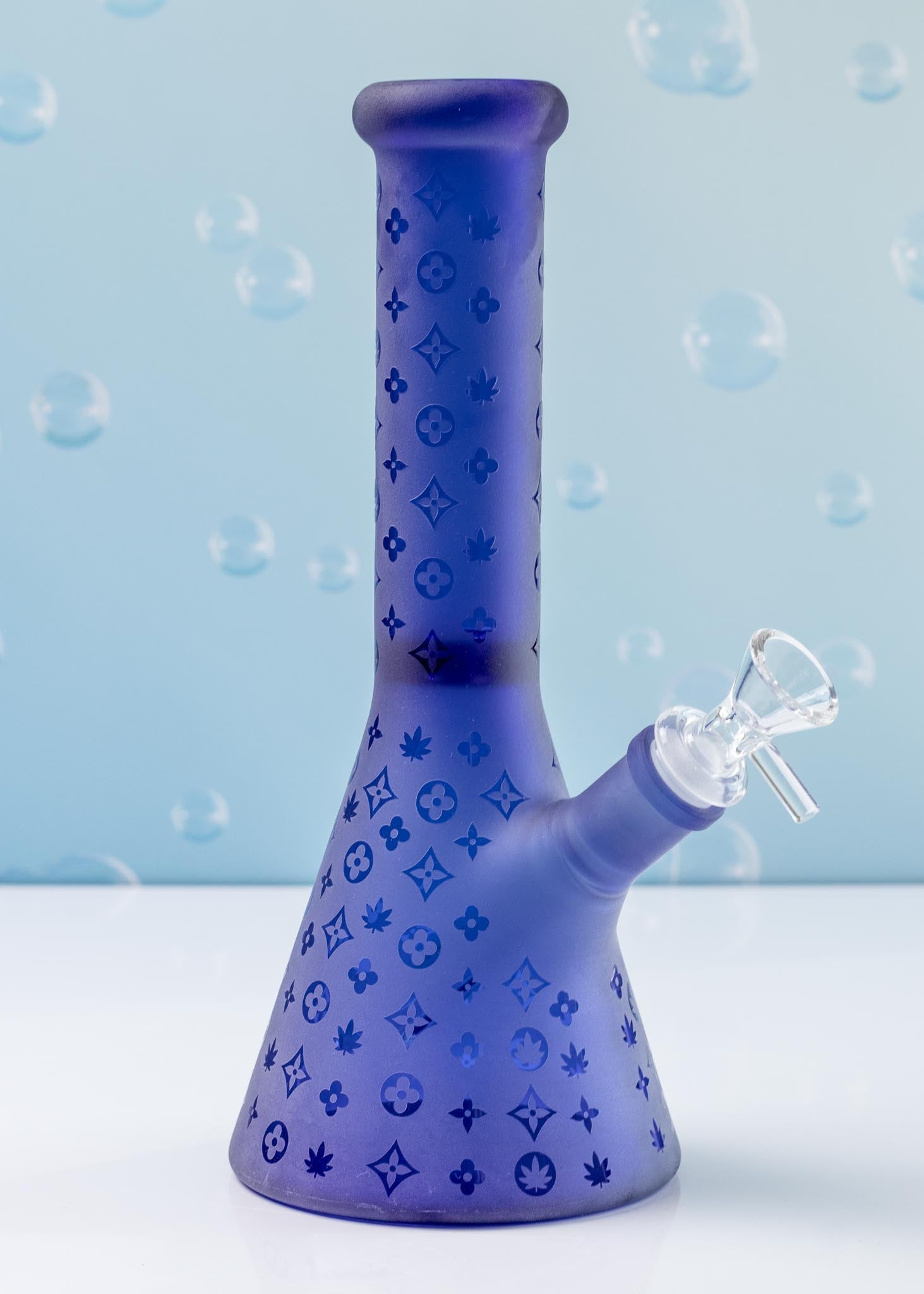 BLUE DESIGNER BONG 10"
