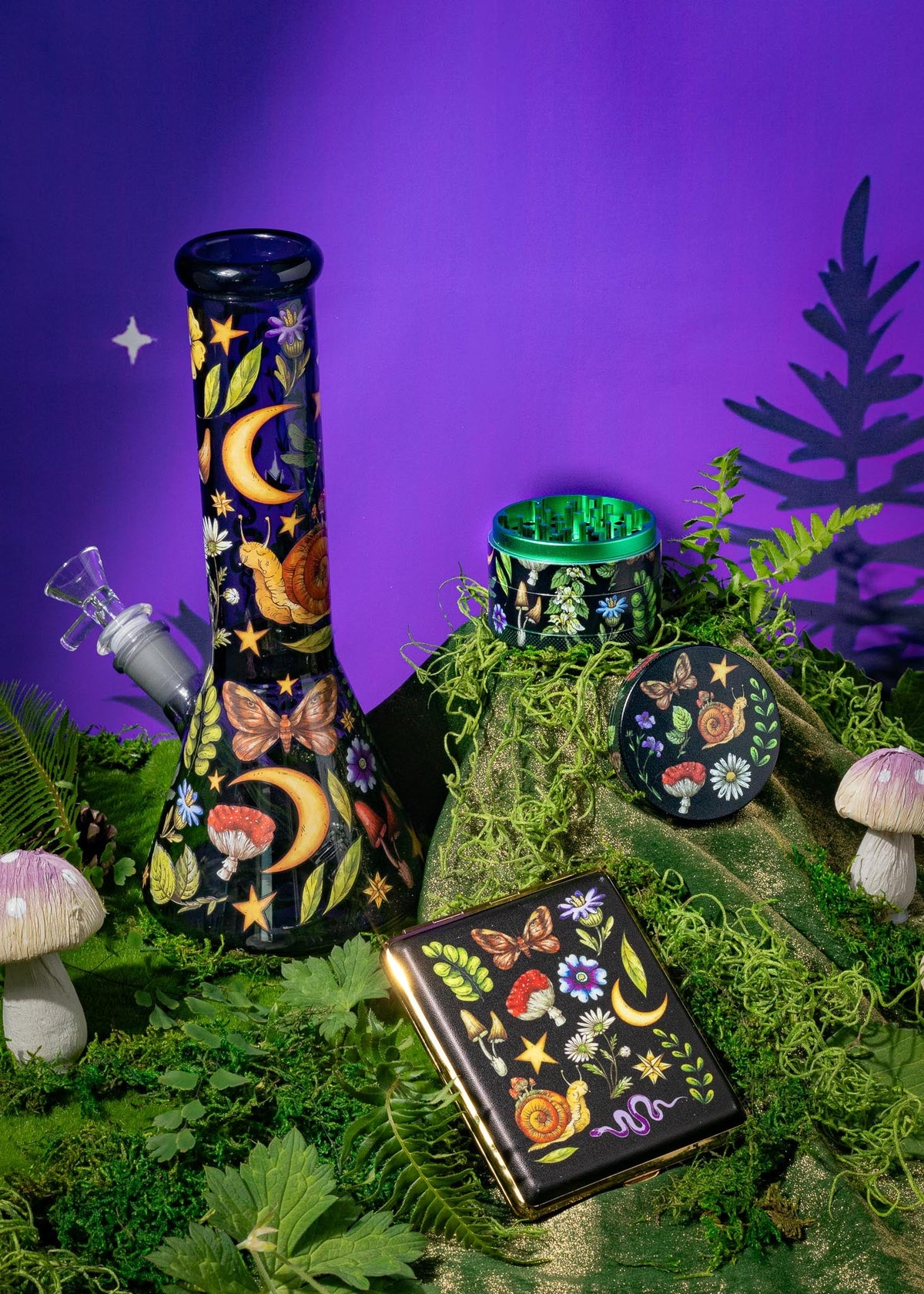 MIDNIGHT FOREST BONG 10"