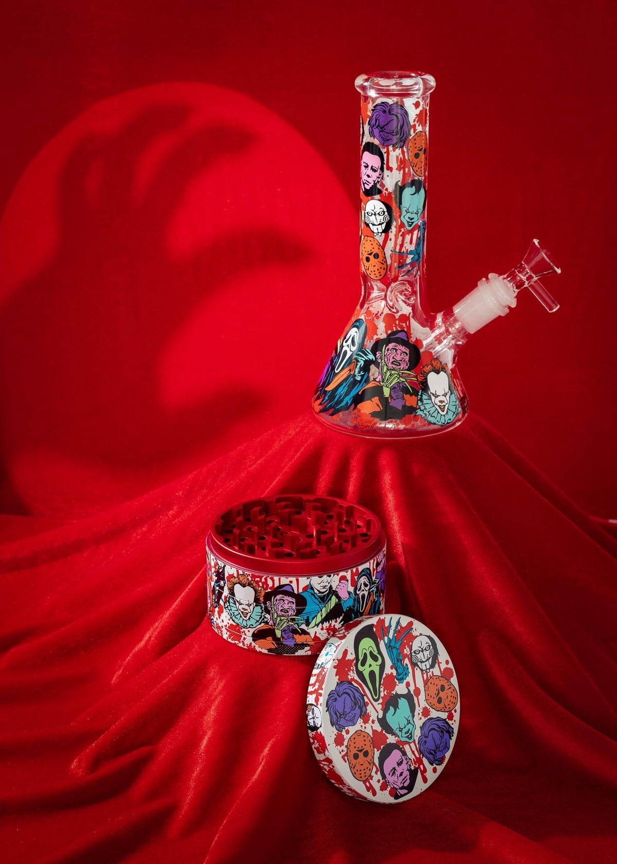 grinder featuring halloween characters