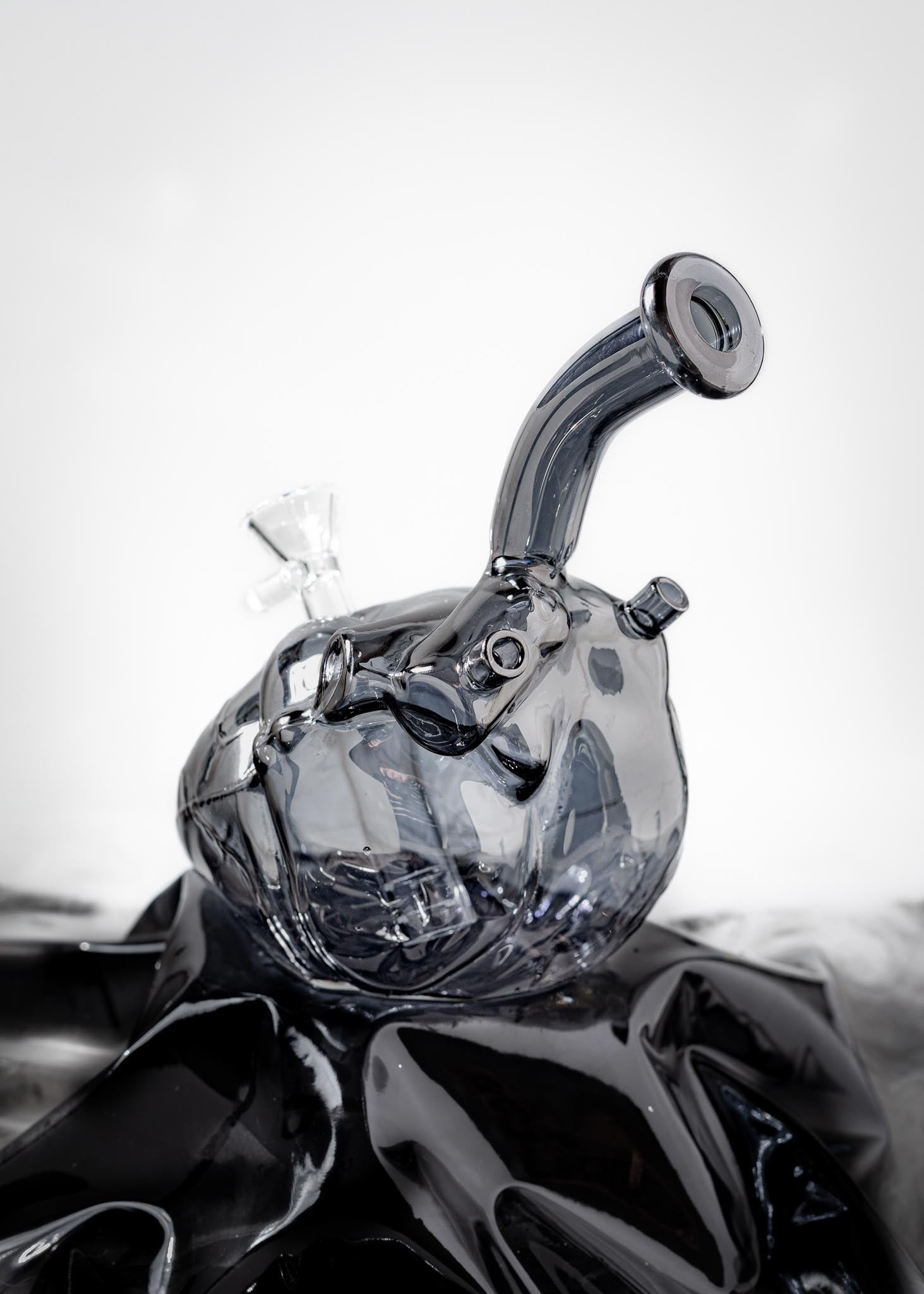 GUNMETAL ANATOMICAL HEART BONG