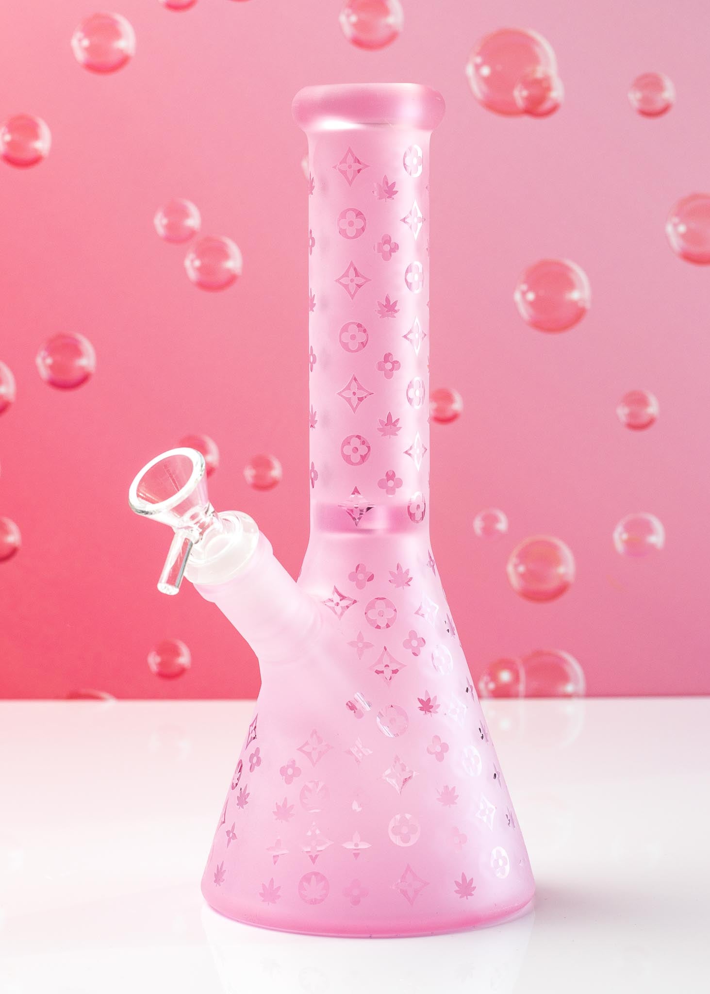 PINK DESIGNER BONG 10"