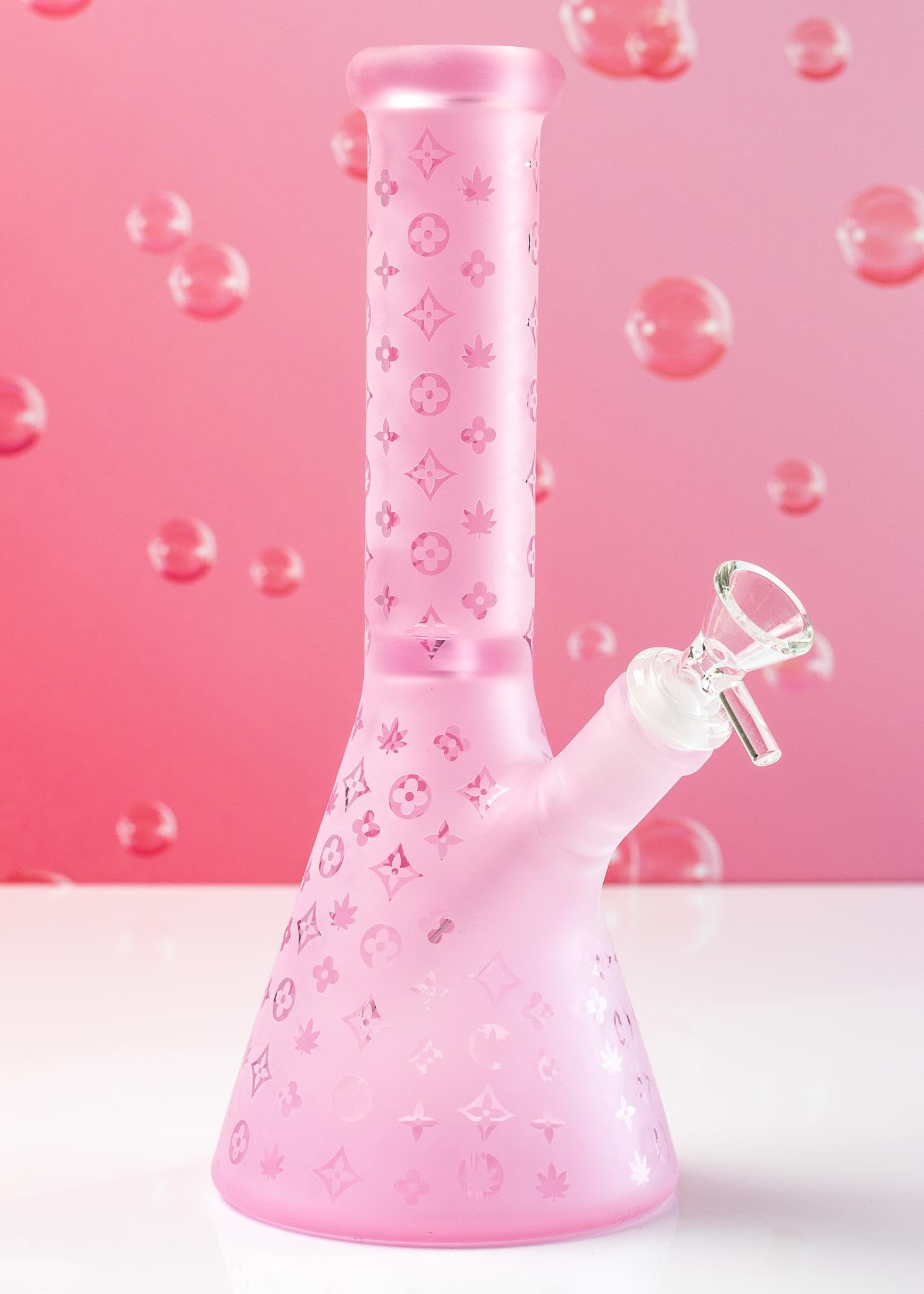 PINK DESIGNER BONG 10"