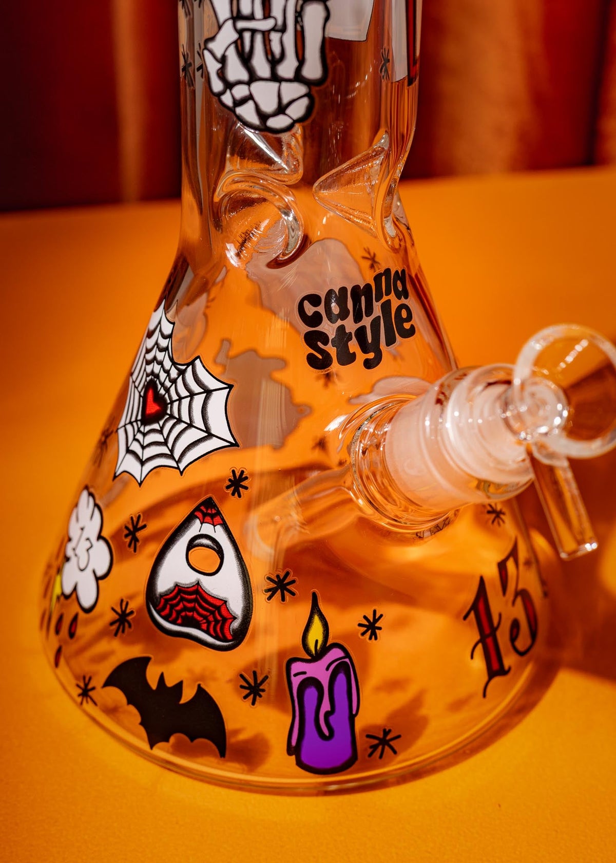HALLOWEEN TATTOO BONG 16”