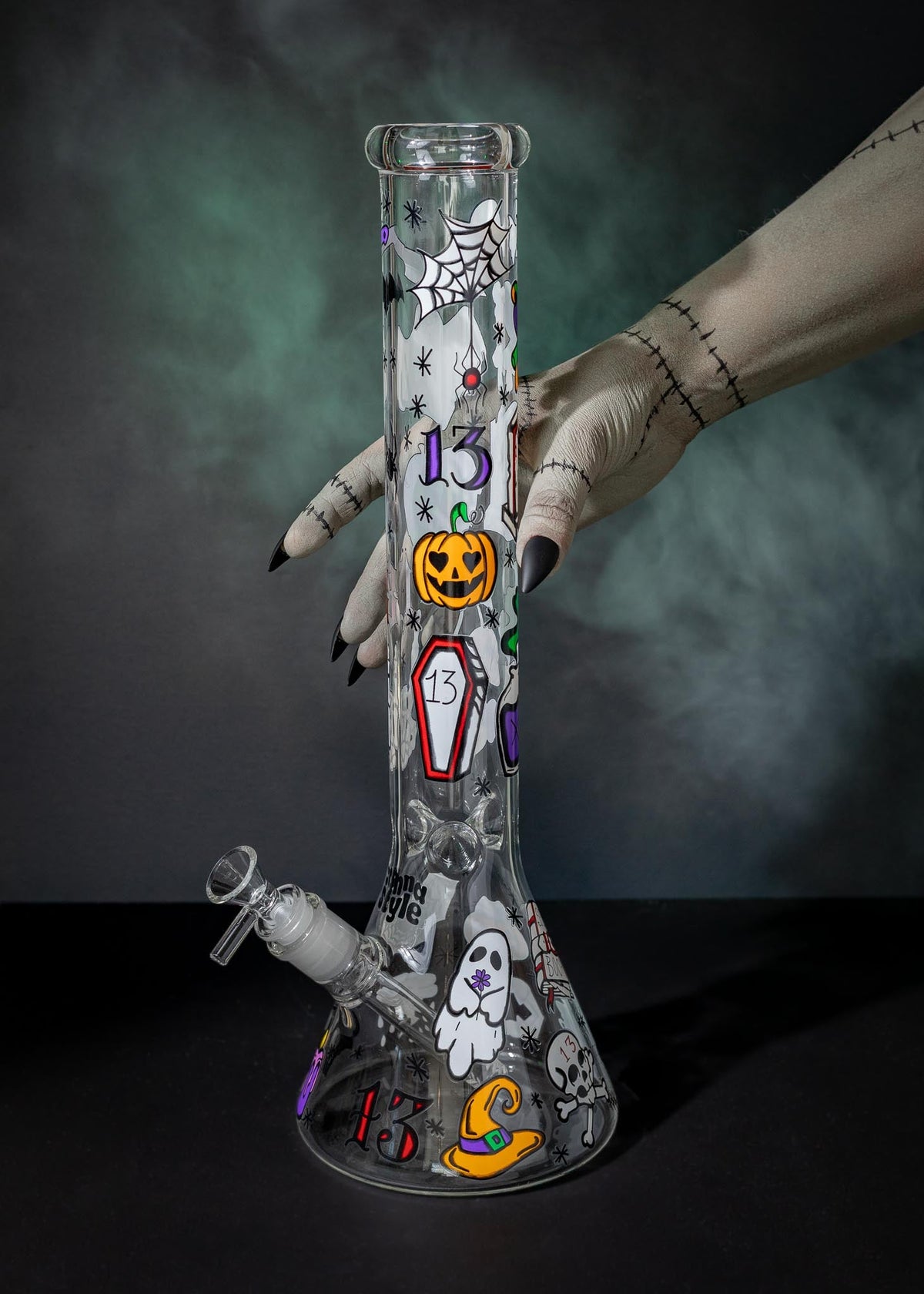 HALLOWEEN TATTOO BONG 16”